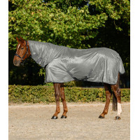Waldhausen FlyControl anti-vliegendeken met halsstuk Zilvergrijs