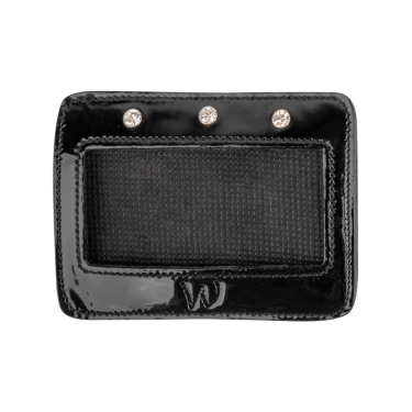 Numéros en cuir verni Waldhausen rectangulaires Noir