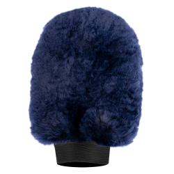 Gant de pansage Waldhausen peau d'agneau Lucky Bleu nocturne / lucky