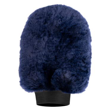 Gant de pansage Waldhausen peau d'agneau Lucky Bleu nocturne / lucky