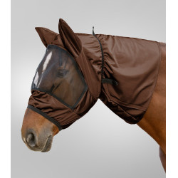 Masque anti-mouches Waldhausen anti-eczéma Mocca Marron