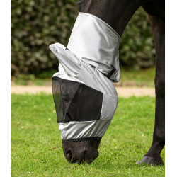 Masque anti-mouches Waldhausen anti-eczéma Gris argent