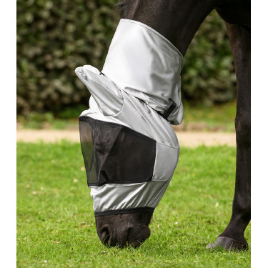 Masque anti-mouches Waldhausen anti-eczéma Gris argent