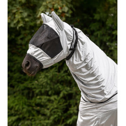 Masque anti-mouches Waldhausen anti-eczéma Gris argent