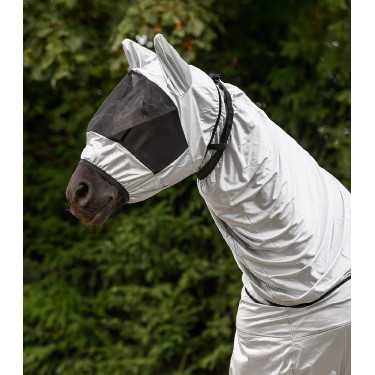 Masque anti-mouches Waldhausen anti-eczéma Gris argent