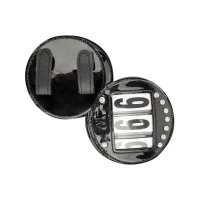 Numéros de tête Waldhausen en cuir verni Noir