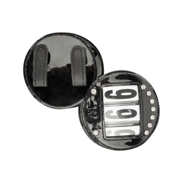 Waldhausen hoofdstellen van lakleer Zwart