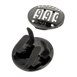 Waldhausen hoofdstellen van lakleer Zwart