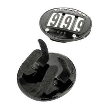 Waldhausen hoofdstellen van lakleer Zwart