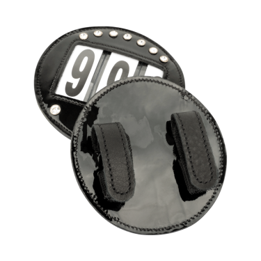 Waldhausen hoofdstellen van lakleer Zwart