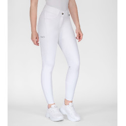 Pantalon d'équitation ELT Comfort Ride en silicone Blanc