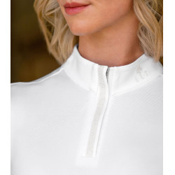 Polo de concours ELT manches courtes Basic Blanc