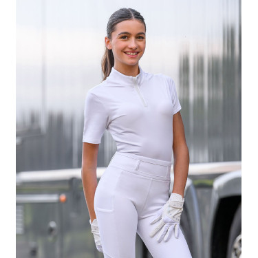 ELT wedstrijdpolo met korte mouwen Basic Wit