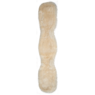 Korte leren singel van Waldhausen met ECO Wool Zwart
