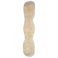 Korte leren singel van Waldhausen met ECO Wool Zwart