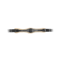 Lederen singel van Waldhausen met ECO Wool Zwart