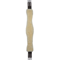 Sangle de selle en cuir Waldhausen avec ECO Wool Noir