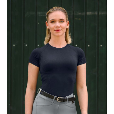 Technisch ELT T-shirt met korte mouwen in 3D-breisel Siena Diepblauw