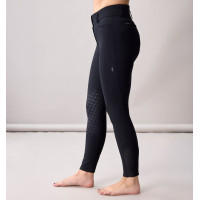 Dames rijbroek met hoge taille Horseware Allora Alessandro Albanese met kniegrip Zwart
