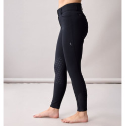 Dames rijbroek met hoge taille Horseware Allora Alessandro Albanese met kniegrip Zwart