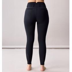 Dames rijbroek met hoge taille Horseware Allora Alessandro Albanese met kniegrip Zwart