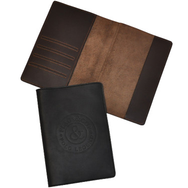 Housse de passeport en cuir Flags & Cup Housse de passeport en cuir Flags & Cup