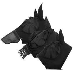 Lami-Cell Flexifit 3-in-1 vliegenmasker Zwart