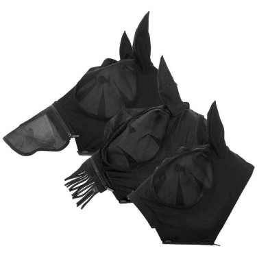 Lami-Cell Flexifit 3-in-1 vliegenmasker Zwart