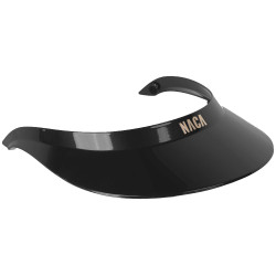 Visière Extra Large Naca Brillant Noir