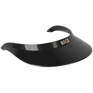 Visière Extra Large Naca Brillant Noir