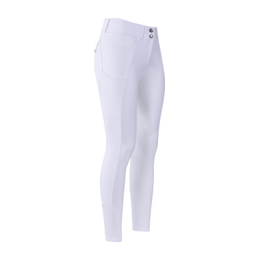 Pantalon d'équitation Imperial Riding Bliss FullGrip femme Blanc