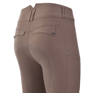 Rijbroek Imperial Riding Bliss FullGrip dames Stro Bruin