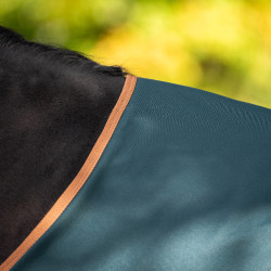 Couverture d'extérieur Imperial Riding Customized 400g avec cou Vert foncé / fox