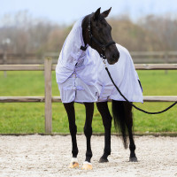 Vliegendeken met afneembare hals Imperial Riding Reese Zilvergrijs
