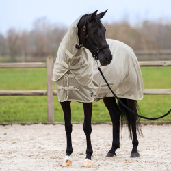 Couverture anti-mouches couvre-cou amovible Imperial Riding Reese Olive clair Couverture anti-mouches couvre-cou amovible Imperial Riding Reese Olive clair