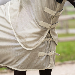Couverture anti-mouches couvre-cou amovible Imperial Riding Reese Olive clair Couverture anti-mouches couvre-cou amovible Imperial Riding Reese Olive clair