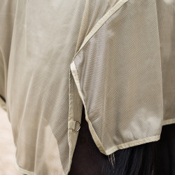 Couverture anti-mouches couvre-cou amovible Imperial Riding Reese Olive clair Couverture anti-mouches couvre-cou amovible Imperial Riding Reese Olive clair