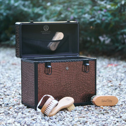 Box de pansage Imperial Riding Basic Slim line Marron / marron croco