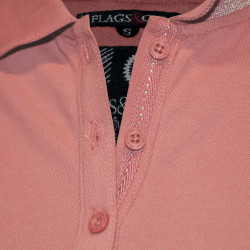 Polo femme Cordova Flags & Cup Vieux rose