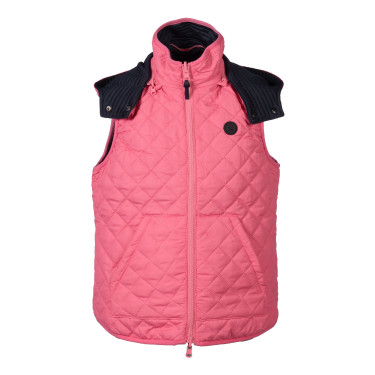 Veste sans manches HKM réversible Maui enfant Fuchsia / marine Rose