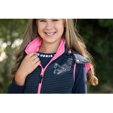 Omkeerbaar HKM Maui bodywarmer voor kinderen Fuchsia / marineblauw Roze Omkeerbaar HKM Maui bodywarmer voor kinderen Fuchsia / marineblauw Roze