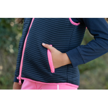 Omkeerbaar HKM Maui bodywarmer voor kinderen Fuchsia / marineblauw Roze Omkeerbaar HKM Maui bodywarmer voor kinderen Fuchsia / marineblauw Roze