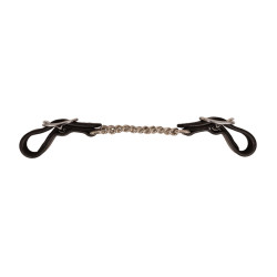 Double Chaîne d'hackamore New English Dy'on Marron