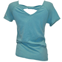 Dames T-shirt Amaluza Flags & Cup Marineblauw