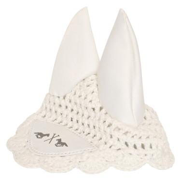 Bonnet anti-mouches Hobby Horse HV Polo Ruby Blanc