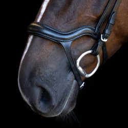 Bridon Imperial Riding avec muserolle combinée ergonomique basse Noir