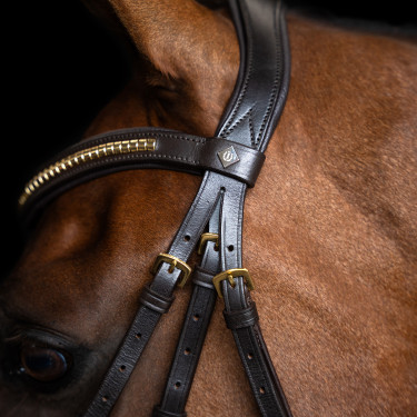 Bridon muserolle mexicaine Imperial Riding Marron foncé Bridon muserolle mexicaine Imperial Riding Marron foncé