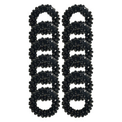Élastique pour pions de crinière Imperial Riding par 12 Noir