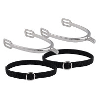 Éperons enfant Imperial Riding Basic 15 mm bout carré Argent