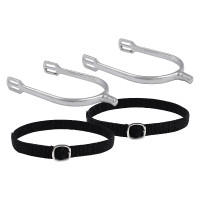 Éperons homme Imperial Riding Basic 15 mm bout carré Argent